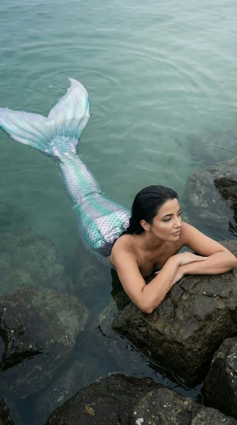 Marina by a turquoise sea